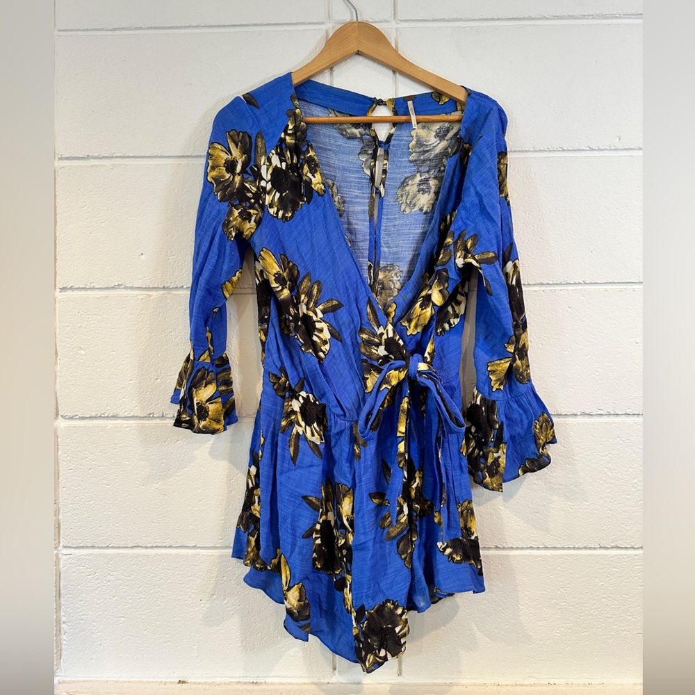 Free People All The Right Ruffles Romper - Picture 6 of 7